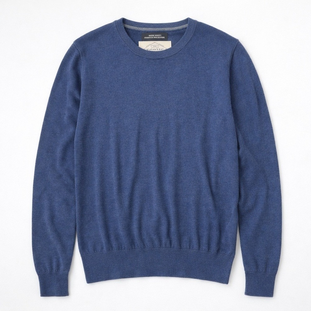 St Johns‎ Bay Sweater Mens Large Blue Crewneck Soft Knit Casual Classic Preppy